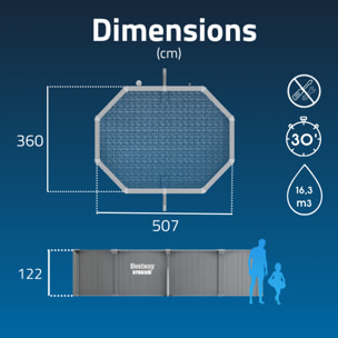 Bestway Piscine acier hors sol Ovale Hydrium 500 x 366 x 122 cm