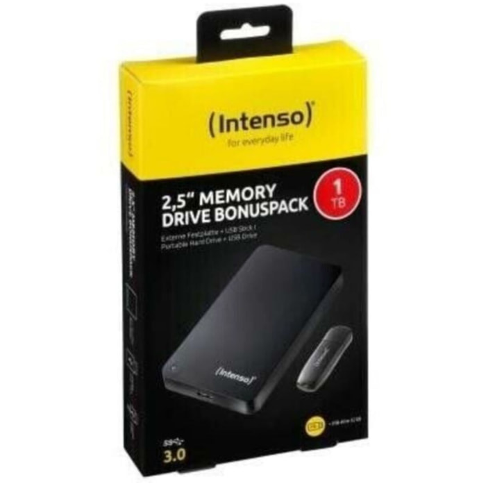 Disque dur externe INTENSO 1To - 2.5 HDD 3.0 + Clé USB 32Go