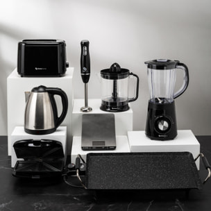 Báscula de cocina 23x15,8x2,2cm en Acero inoxidable color Negro SwissHome