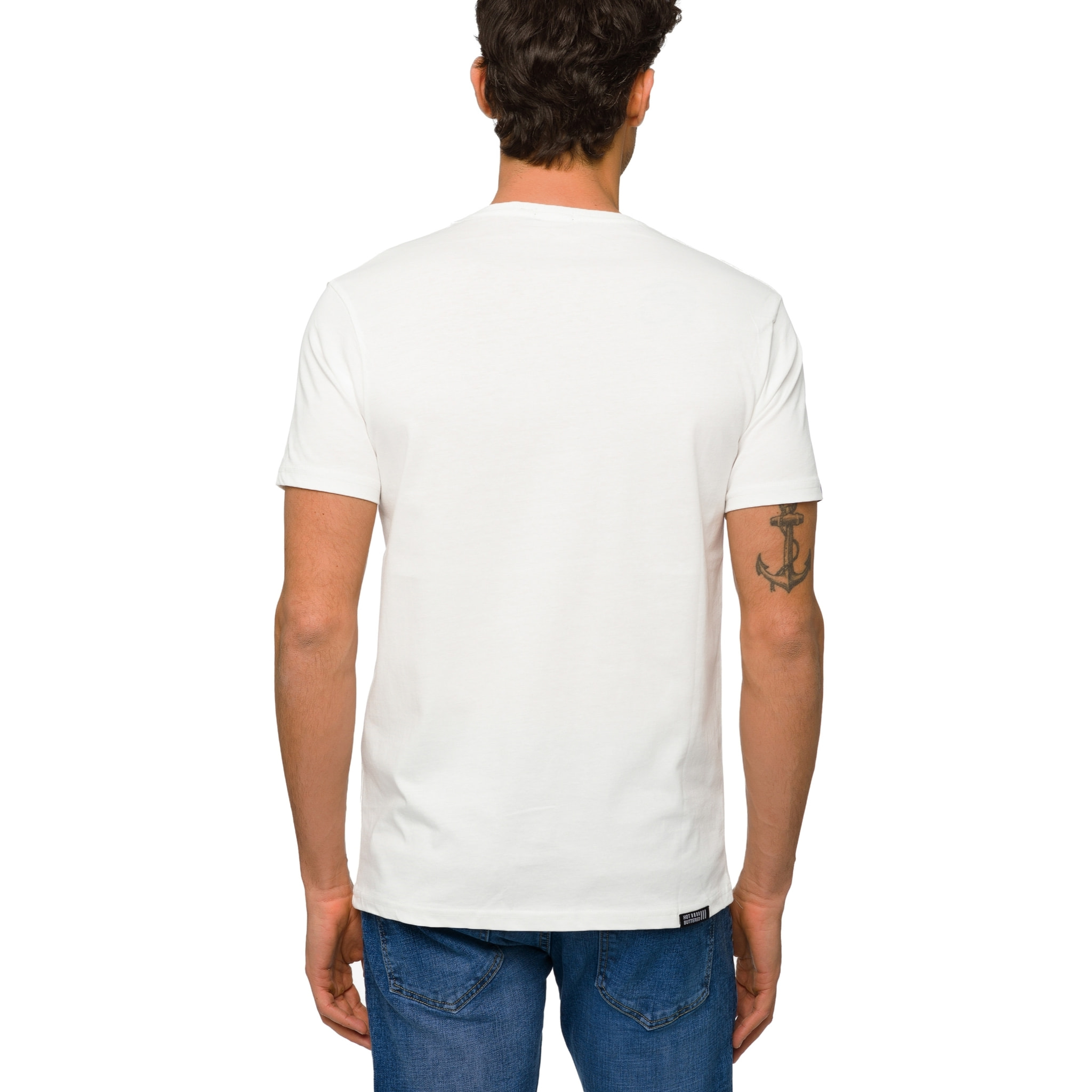 Camiseta de algodón 150 gr Hot Buttered Venice Blanco