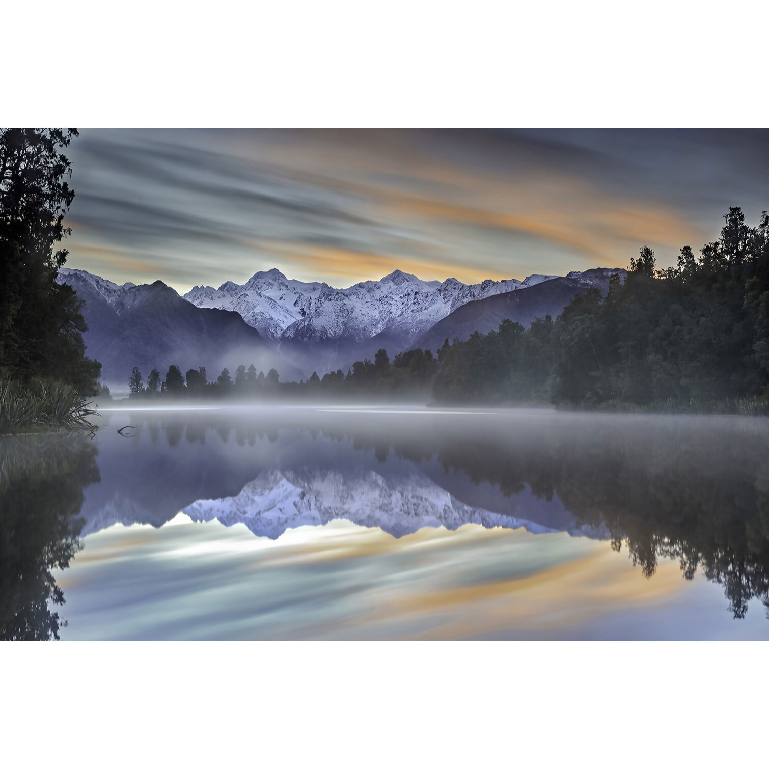 Tableau matin enneigé Tableau alu Dibond