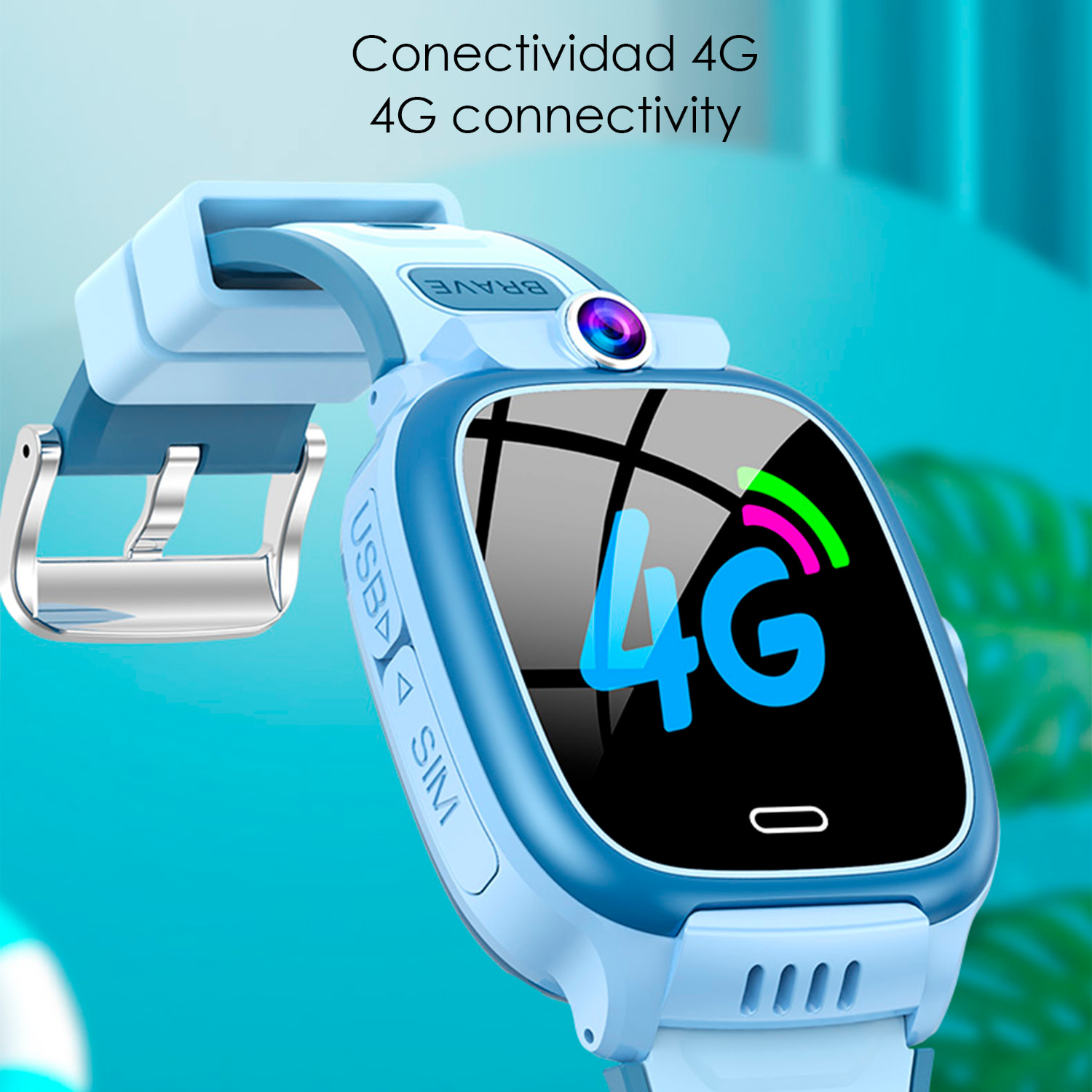Smartwatch Y66 4G, WIFI, LBS. Localizzazione speciale per bambini, con telecamera, funzione di tracciamento, chiamate SOS e videochiamata.