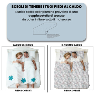 COPRIPIUMINO FANTASY, 100% Microfibra, No Stiro - FLOR