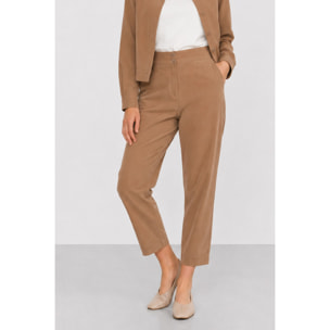Kocca - Pantaloni da donna in viscosa a vita alta alla caviglia Donna