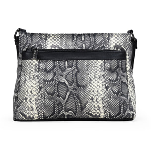 Bolso bandolera serpiente con bolsillos