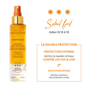 Adaptasun - Eau Solaire Hydra-Protectrice - Visage Corps et Cheveux 150 ml