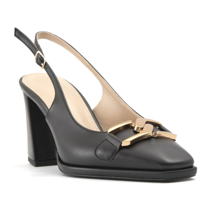 Slingback Donna colore Nero