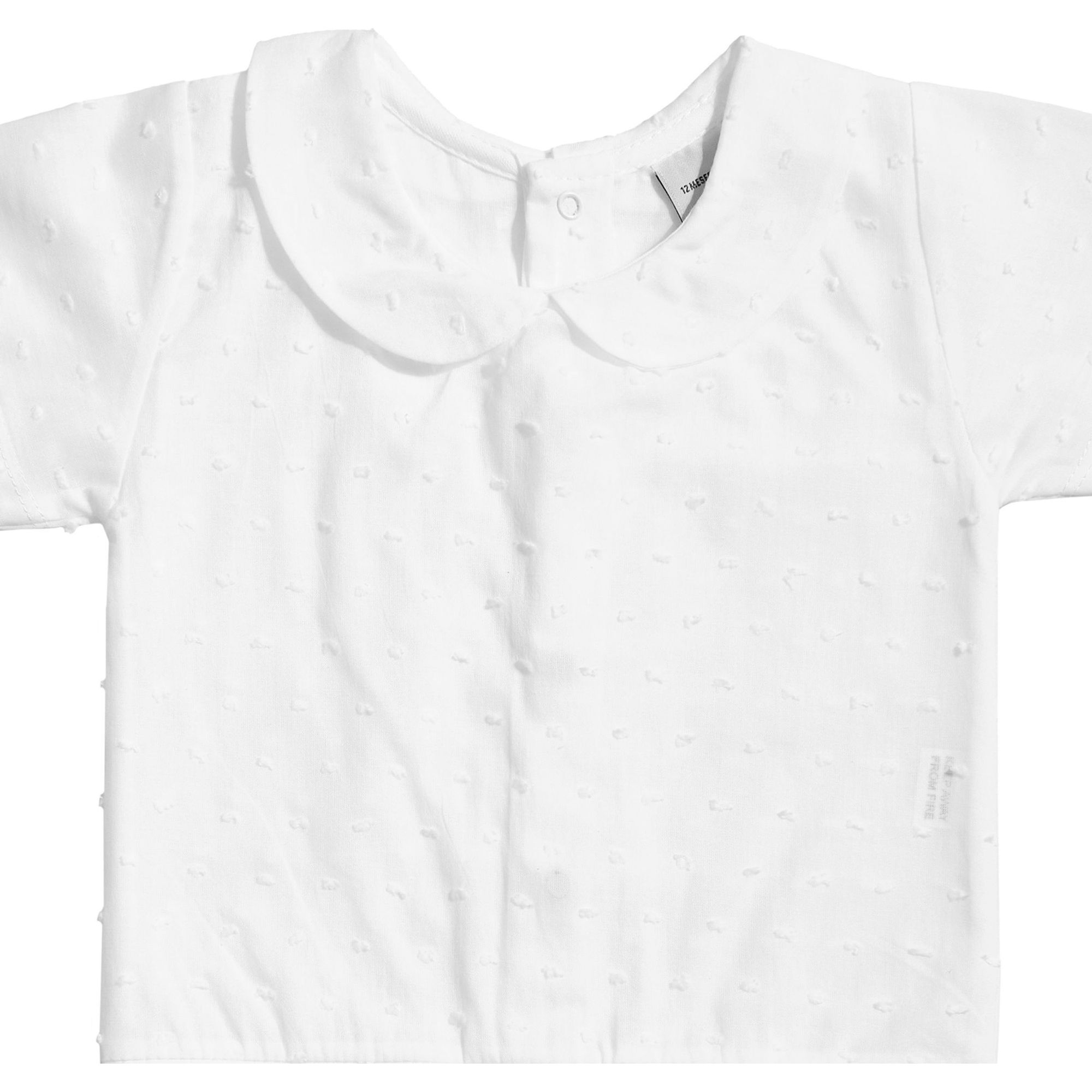 Body bebé manga corta plumetti cuello