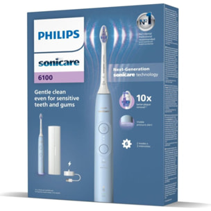 Brosse à dents électrique PHILIPS HX7406/02 Serie 6100 Bleu clair