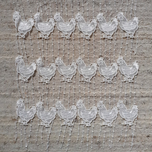 Modulable en macramé - Blanc