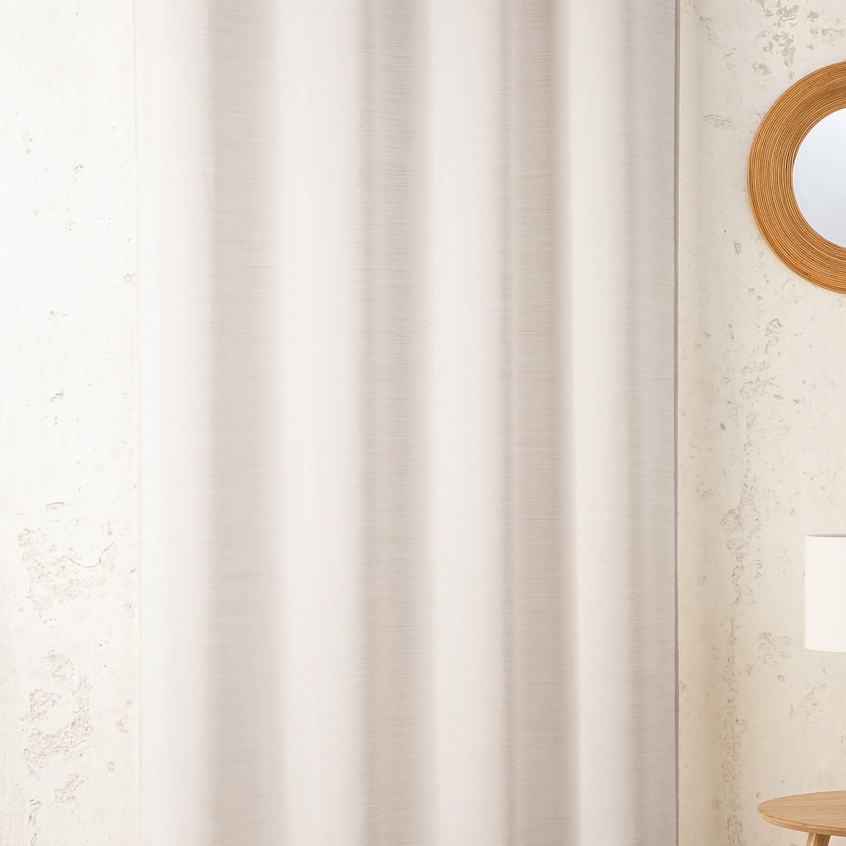 Tissu voile en laine - Ecru