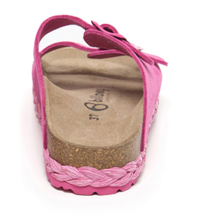 SANDALO CON ZEPPA BILLOWY ROSA