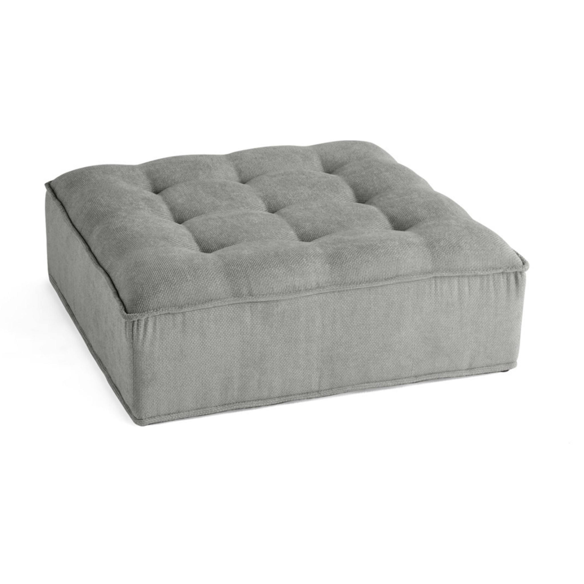 Marisol - pouf modulable - velours texturé - Gris