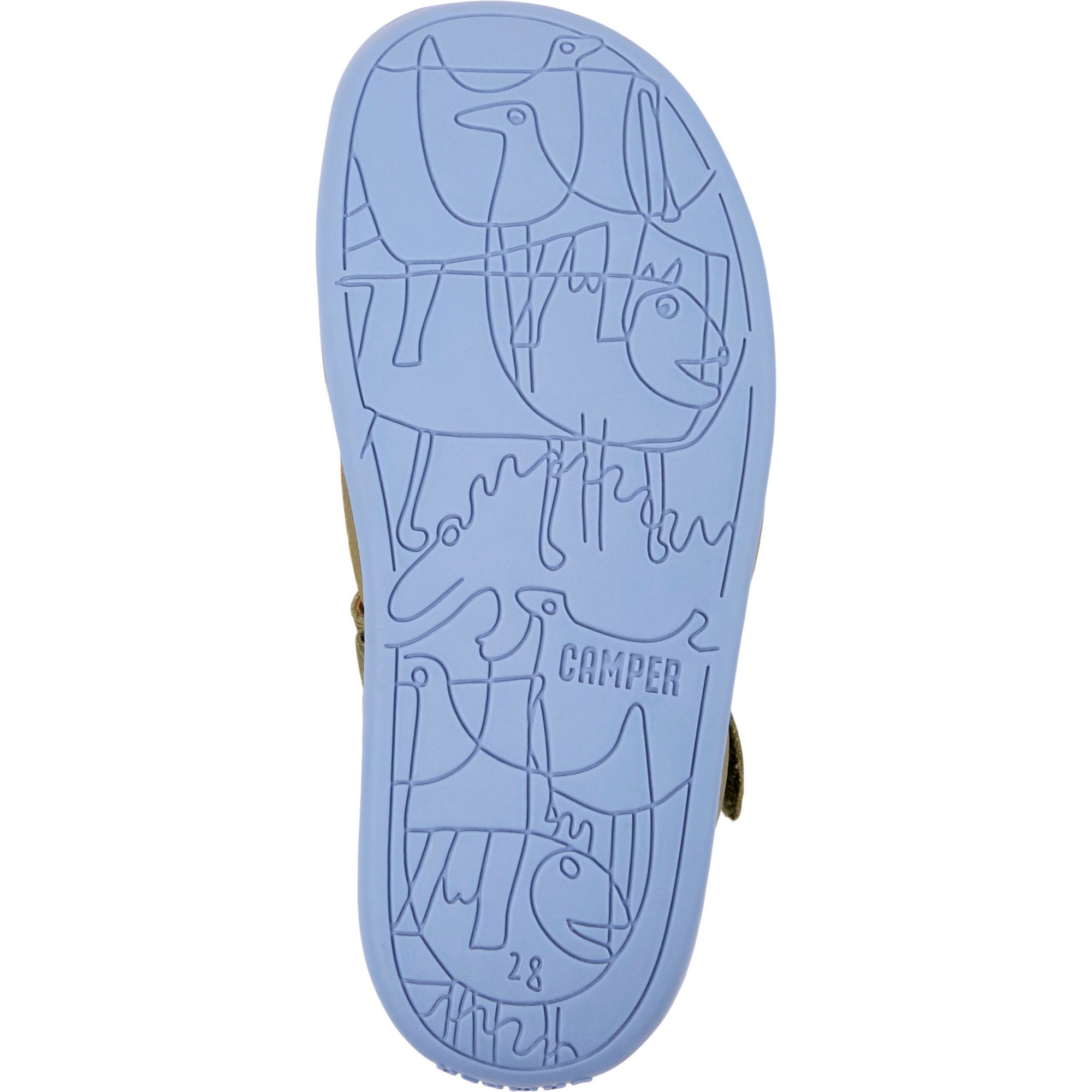 Sandalias - CAMPER Bicho - Verde - Cuero liso