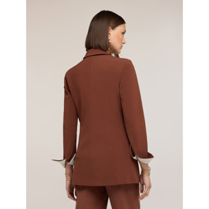 Motivi - Giacca con impunture The Tailoring Lab - Marrone