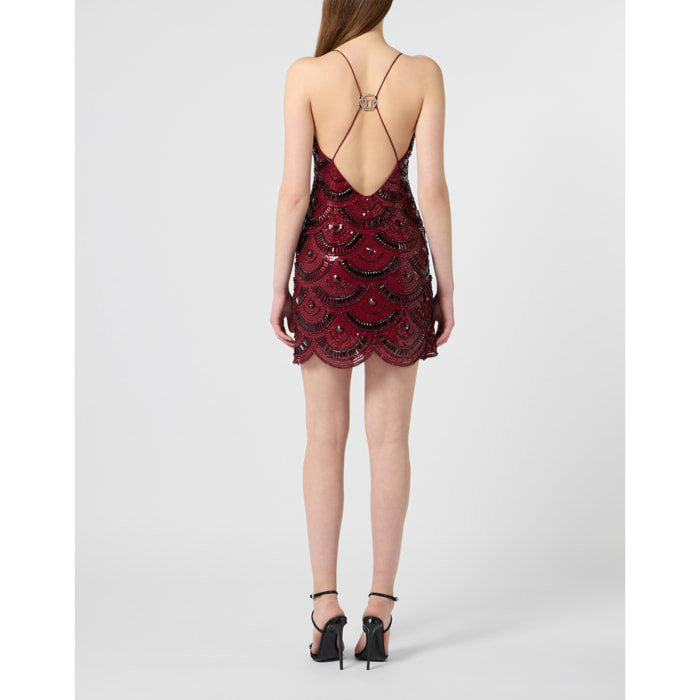PHILIPP PLEIN Mini Dress Shiny Waves