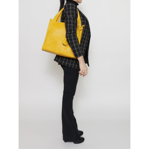 Borsa a spalla  da donna In Vera pelle Made in Italy 34x32x11 cm