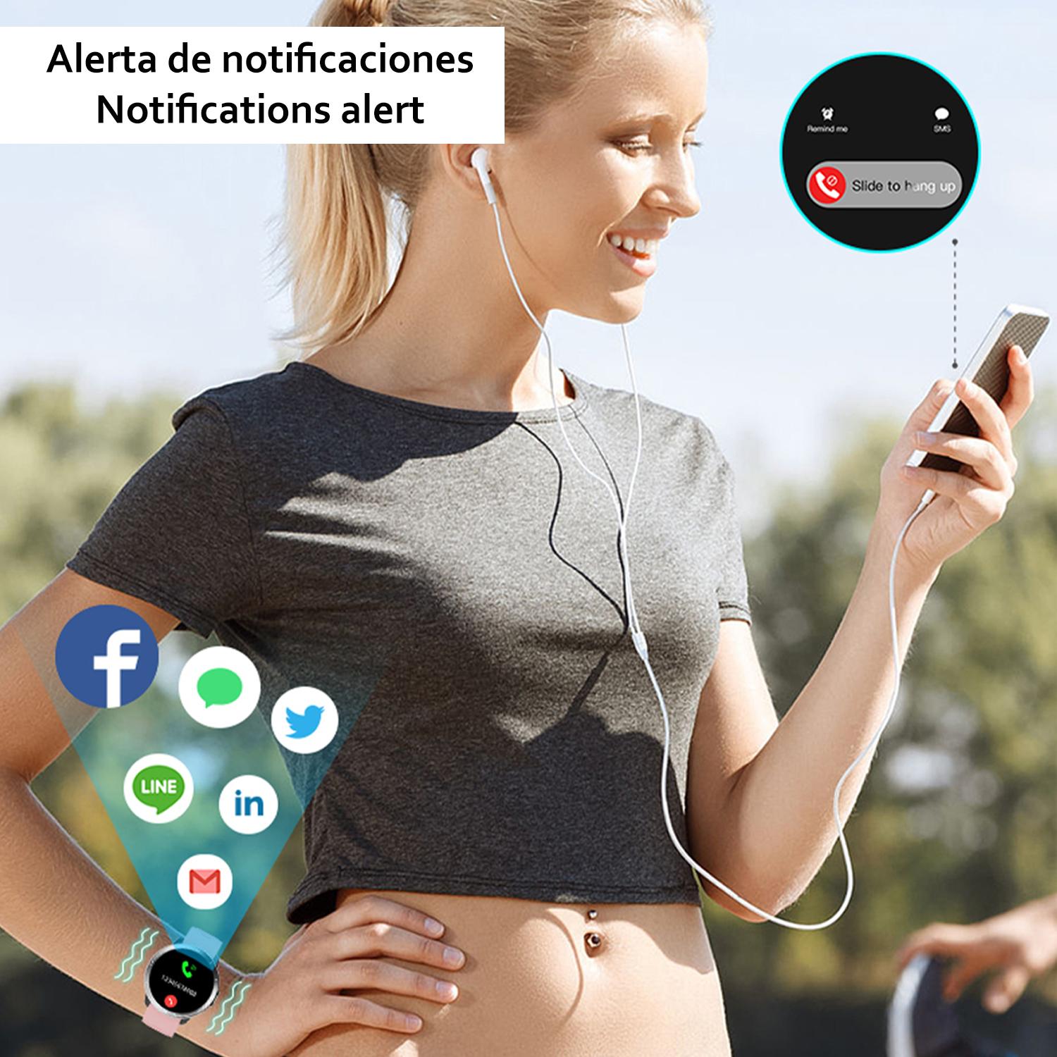 Smartwatch M18 Plus. Bracciale in pelle e silicone. Con termometro corporeo, frequenza respiratoria, pressione sanguigna e O2. Modalità multisport.