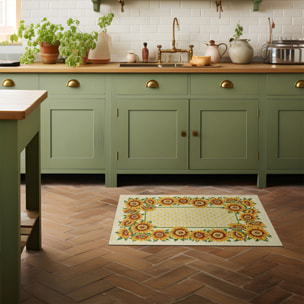 TAPPETO DA CUCINA GIRASOLI CON FONDO ANTISCIVOLO