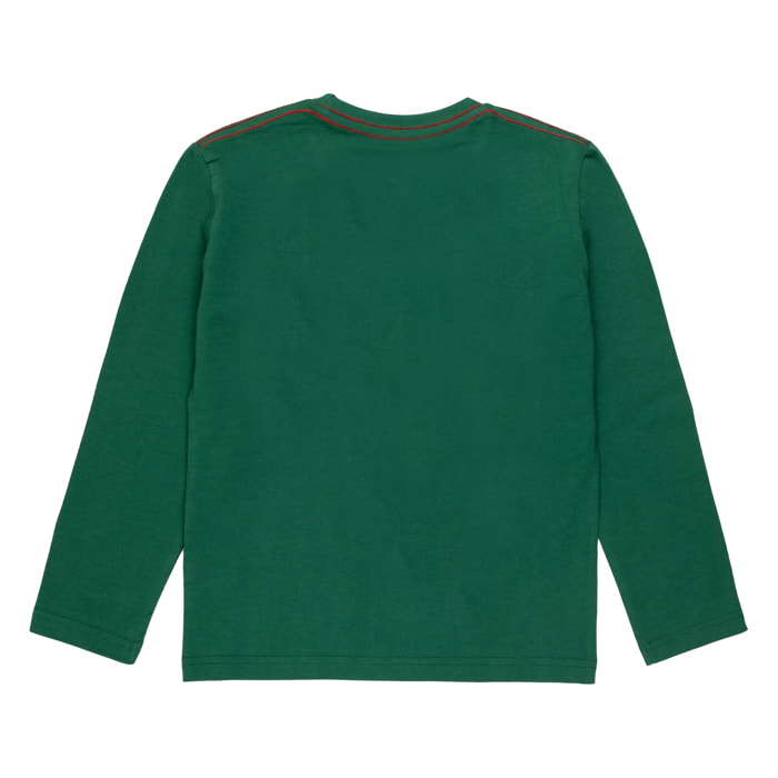 T-shirt con ricamo logo