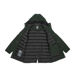 Parka ATITLAN imbottito impermeabile Verde Scuro