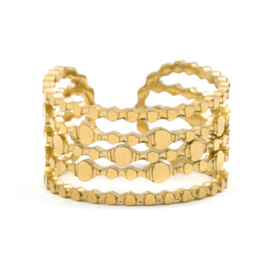Anillo acabado en oro amarillo de 18K