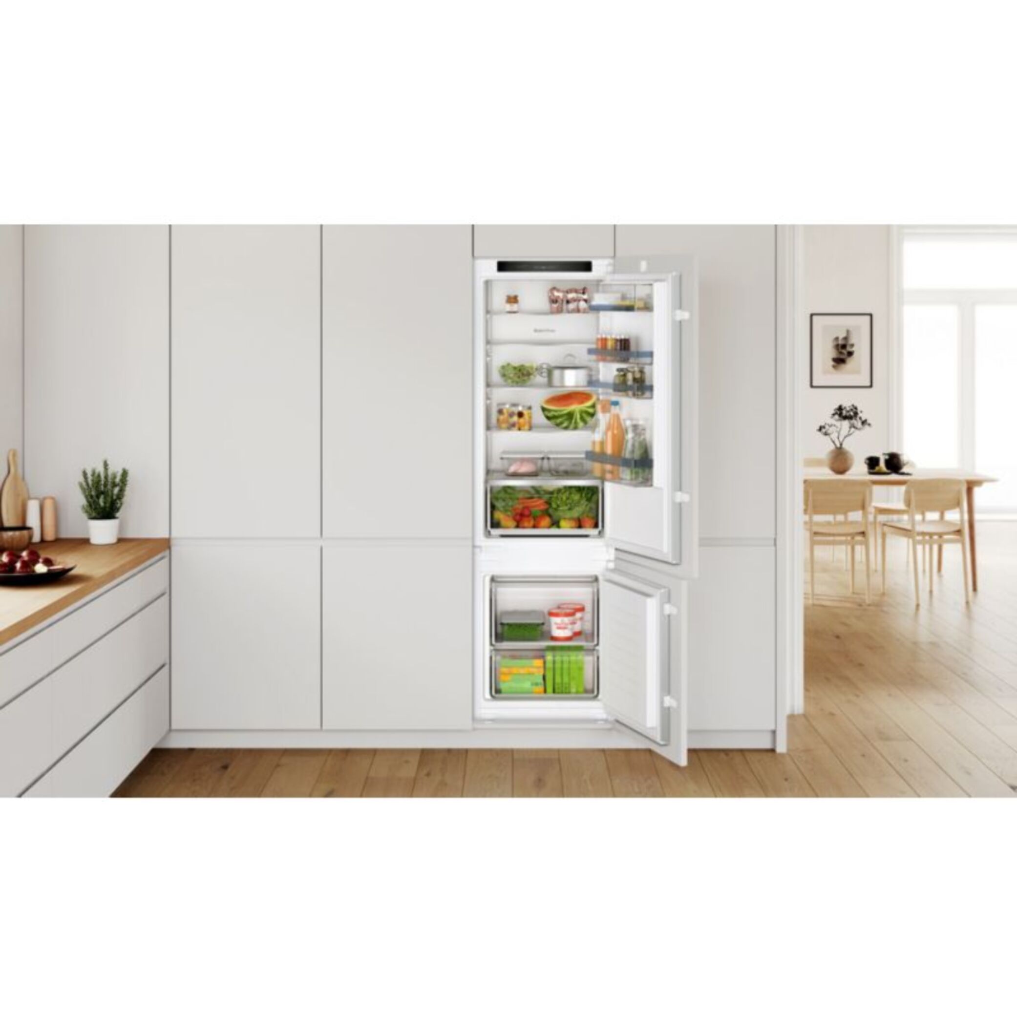 Réfrigérateur combiné encastrable BOSCH KIV87MSEO Serenity Eco Airflow