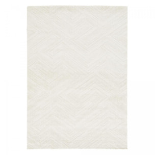 Tapis salon et chambre tissé motif faux uni NIMI