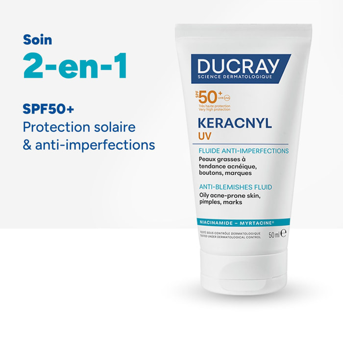 Keracnyl UV SPF 50+ - Fluide Anti-Imperfections 50 ml