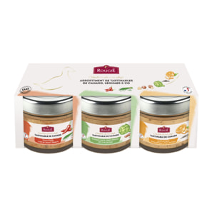 Coffret trio tartinable Artichaut, Poivron, Orange - 3x90g