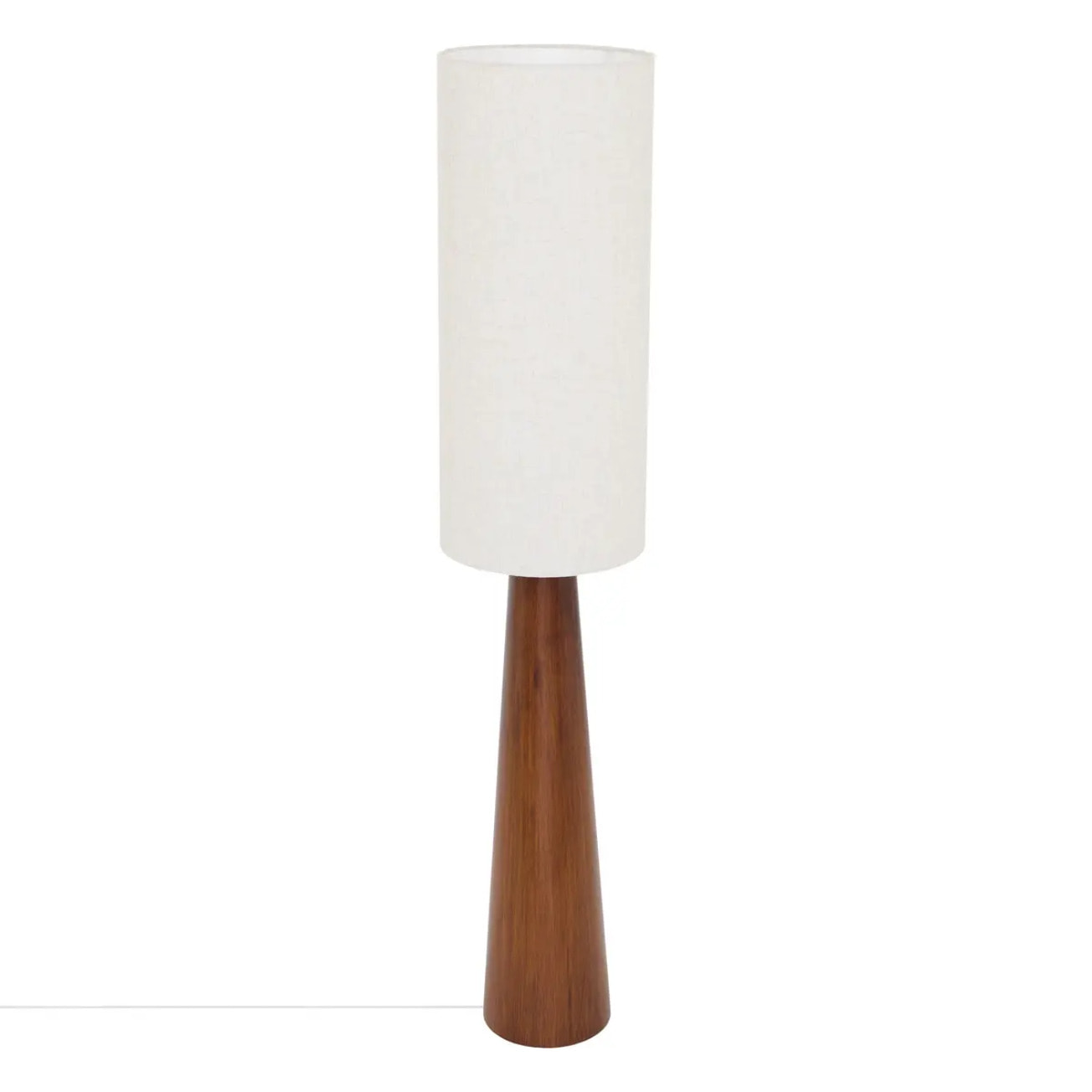 Lampadaire Sergio cylindrique H.150cm marron
