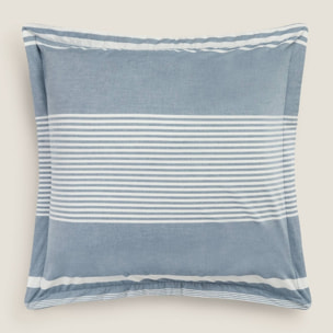Funda de cuadrante de sábana a rayas azul y blanco