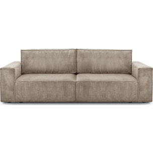 Canapé convertible 3 places en velours côtelé - HARPER