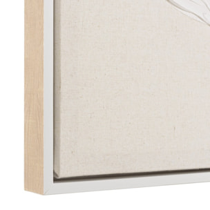 HOMER - Décoration murale 83x123cm motifs fleurs n°1, cadre naturel