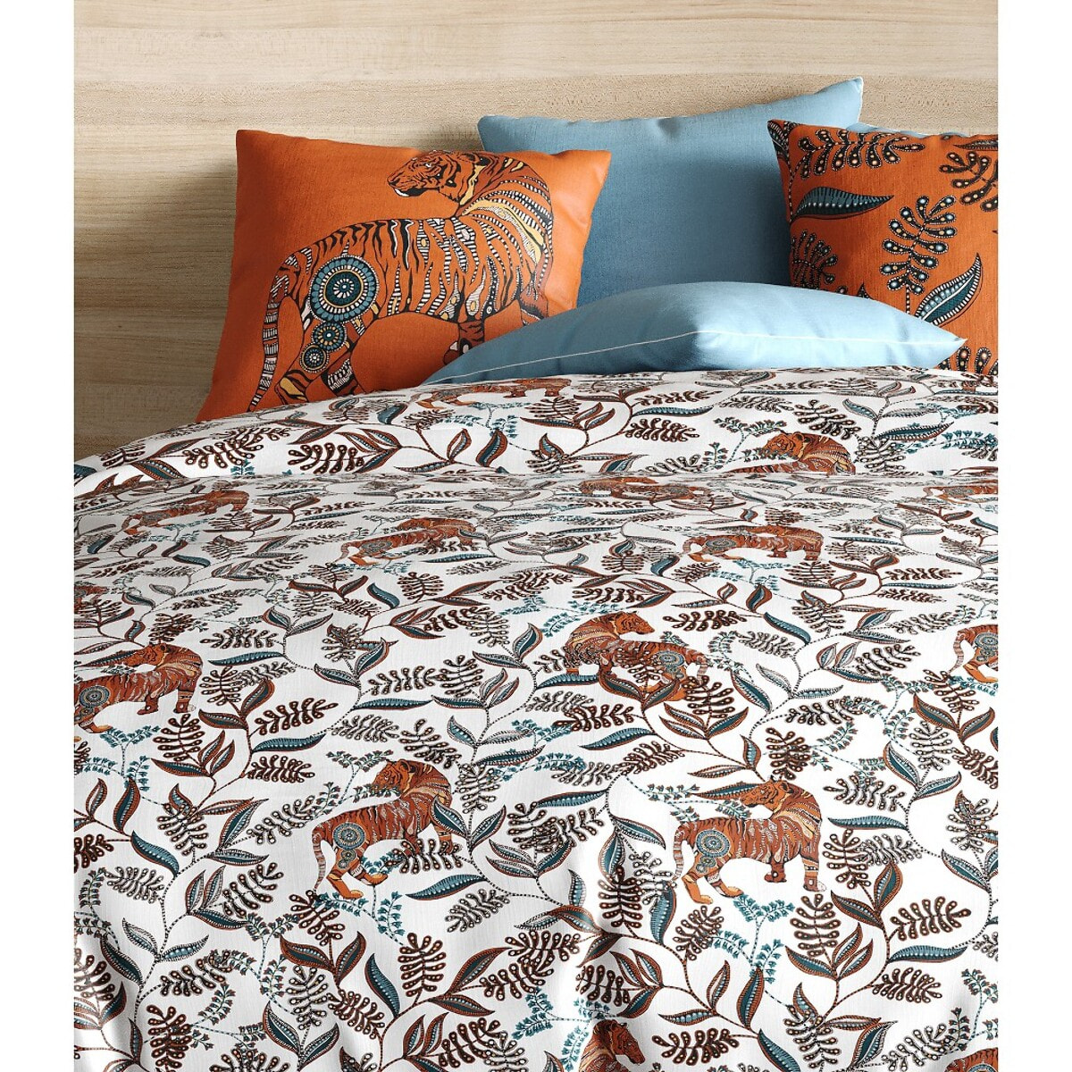 Parure De Couette 3pcs 100% Coton 57 Fils/cm2-savane