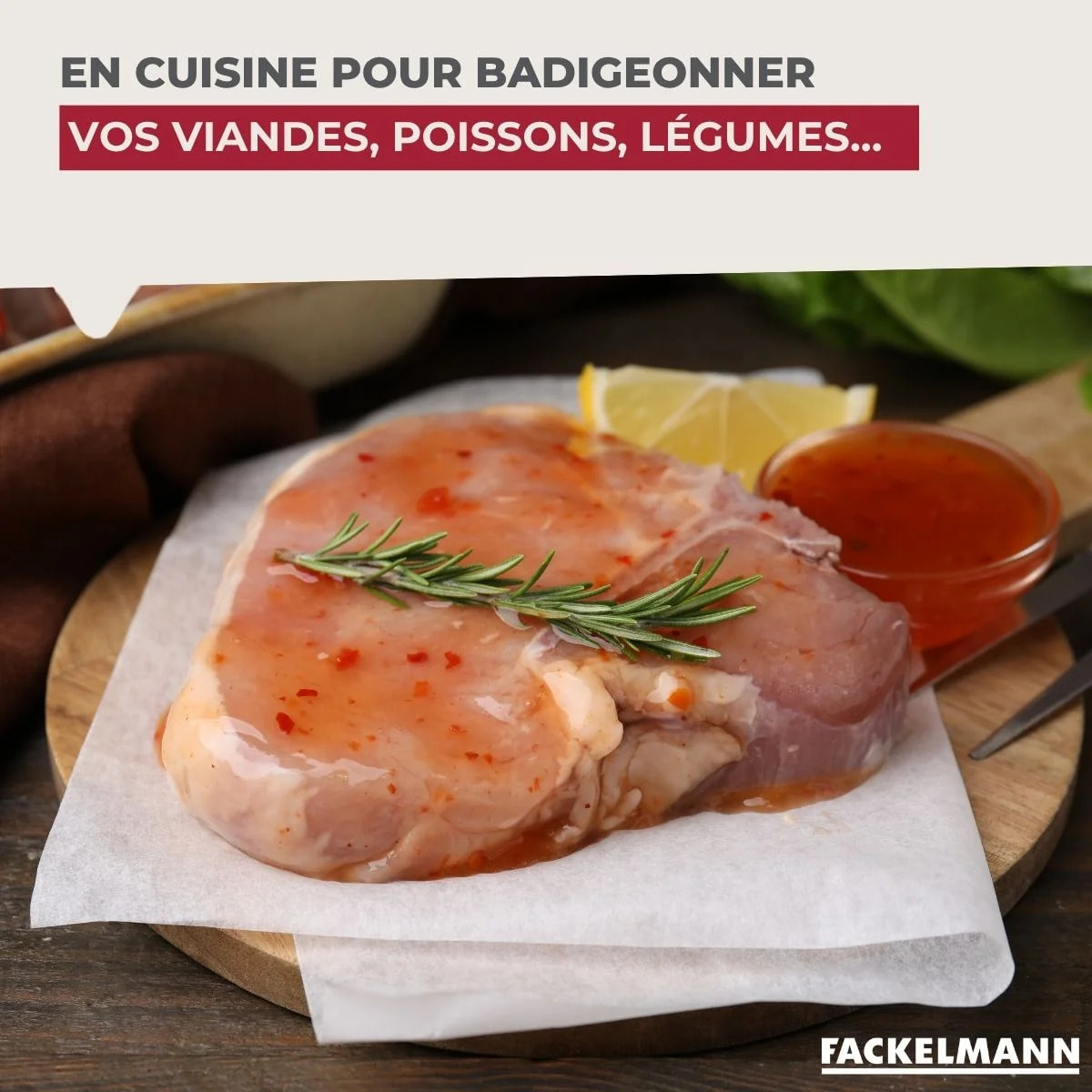 Pinceau de cuisine silicone 29 cm Fackelmann Acacia