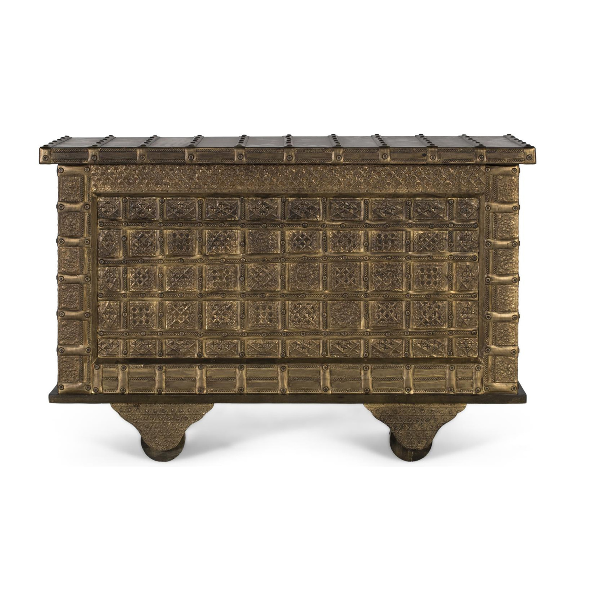 Baúle de Madera de Mango 116 Cm Estilo Vintage Artesanal