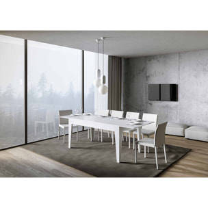 Mesa extensible 90x160/220 cm Cico Fresno Blanco