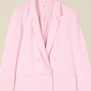 Oltre - Blazer doppiopetto in tessuto crêpe - Rosa