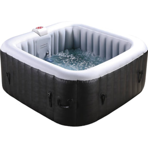 Spa Gonflable NICE en PVC - 4 places - Gris/Noir