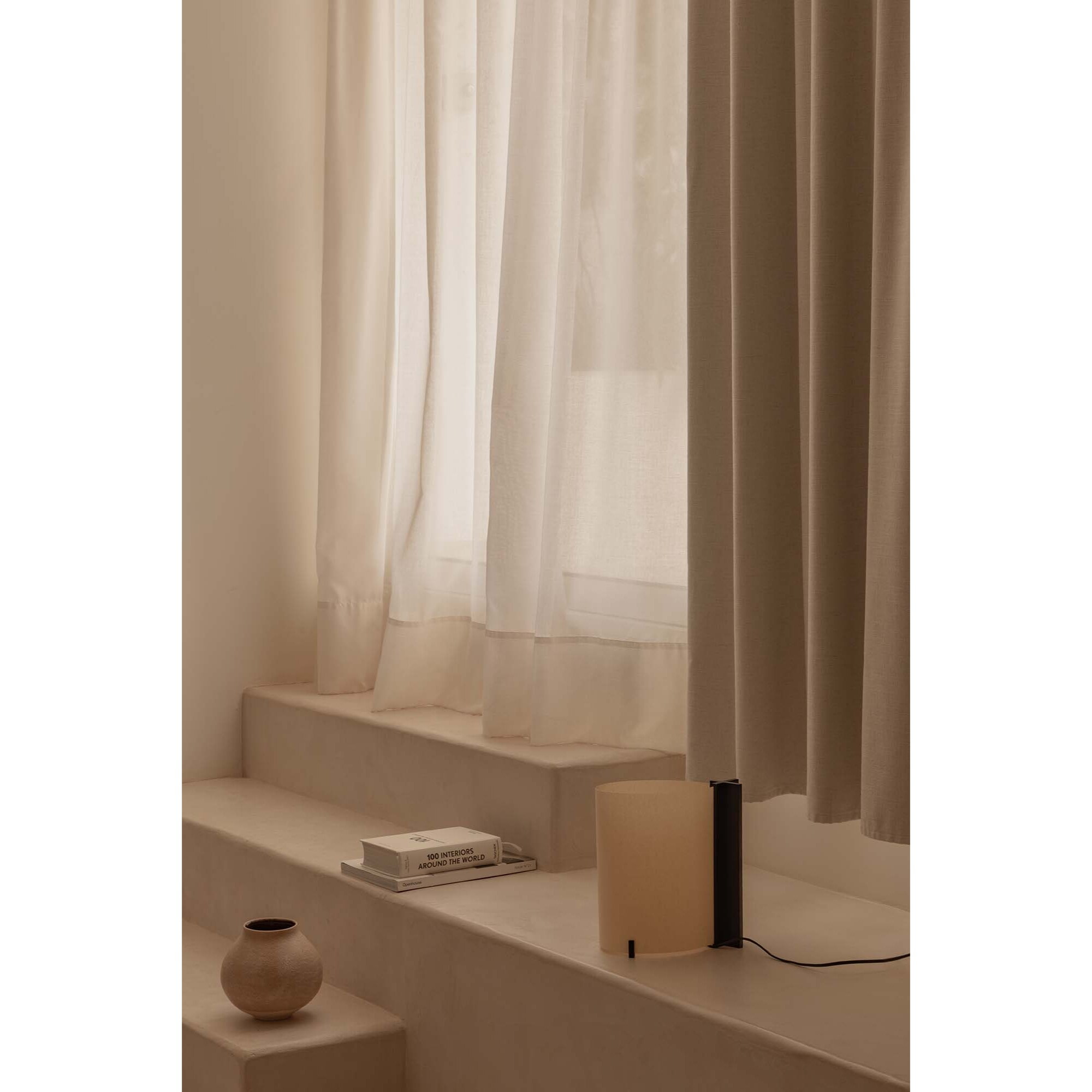 CATA Lampe de table frêne noir