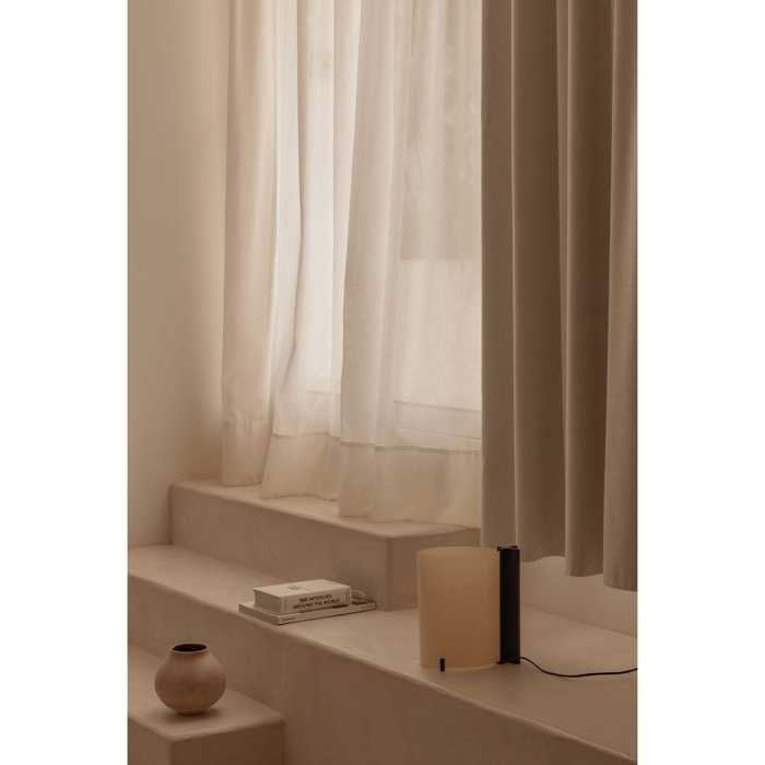 CATA Lampe de table frêne noir