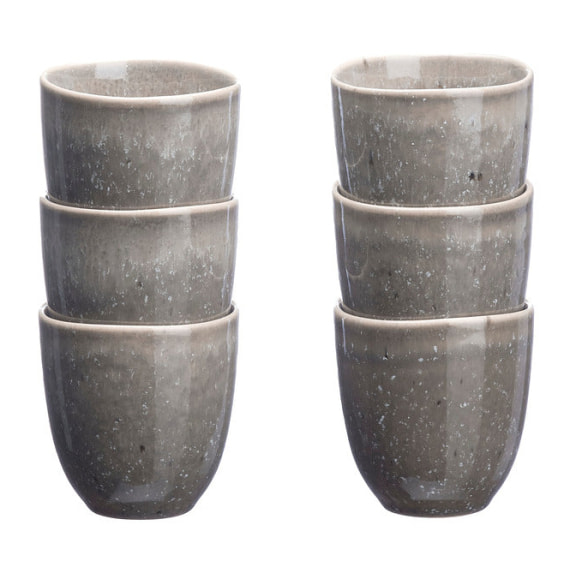 Tasse STELLAR 15cl - 6 pièces - Gris béton