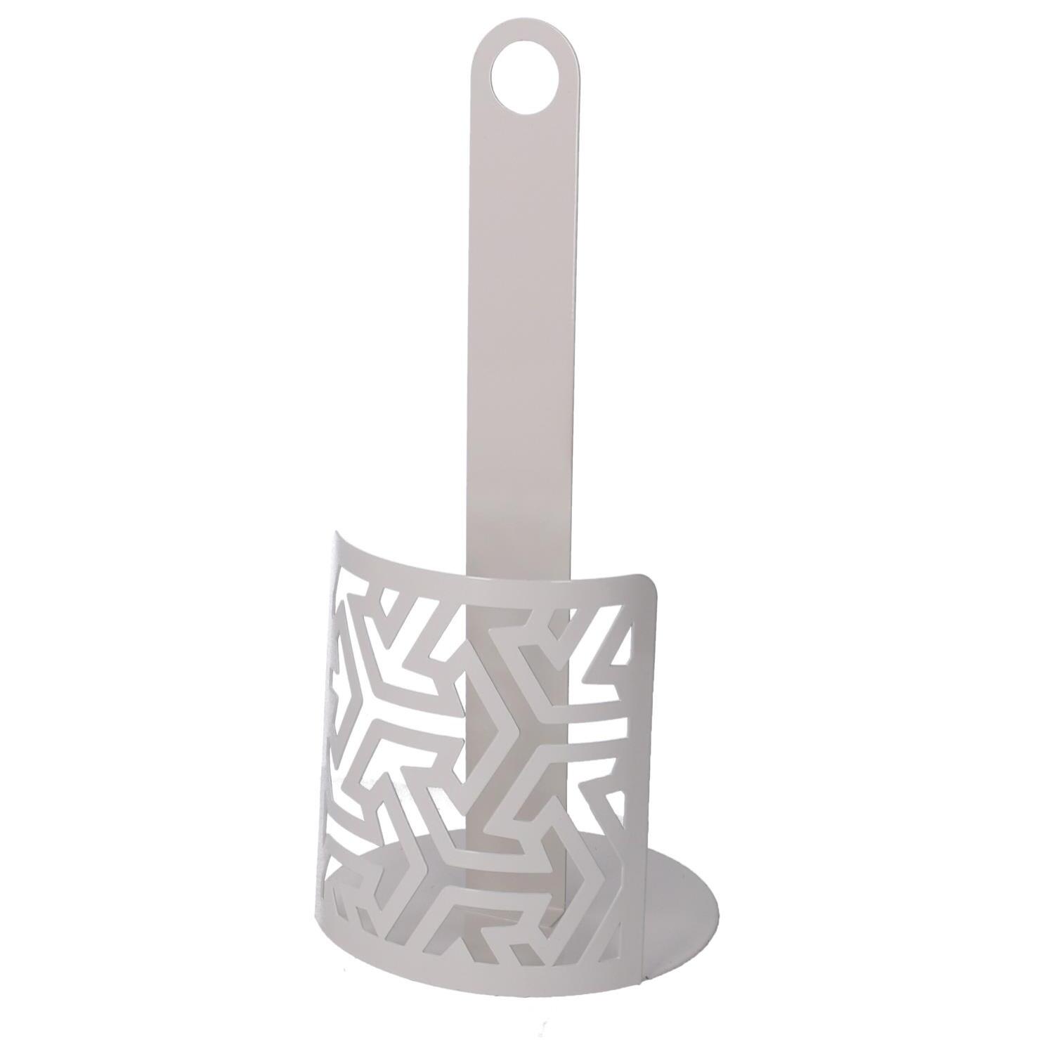 Portascottex in metallo frecce bianco tondo cm ø15h33