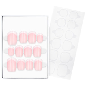 French Manicure Click-On Nails - Faux Ongles Autocollants