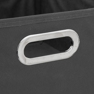 Panier tissu 31x15cm "Mix N' Modul" gris anthracite