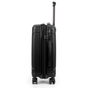 Set di 3 valigie trolley espandibili in PP resistente alla rottura. Serratura TSA numerica, 4 ruote doppie girevoli a 360°.