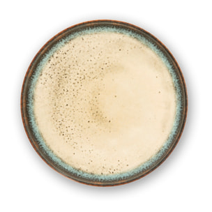 Set de 6 assiettes à dessert Excelsa – Zeus, Céramique Beige