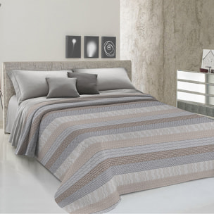 Copriletto di cotone azteco beige 100% cotone
