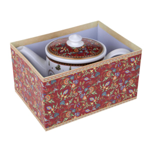 Teiera d19 cm con b.natale in gift box - Pezzi 1 - ROSSO - Bianchi Dino SpA